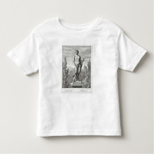 Camiseta Infantil Estátua de um Satyr que guardara um grupo de uvas,