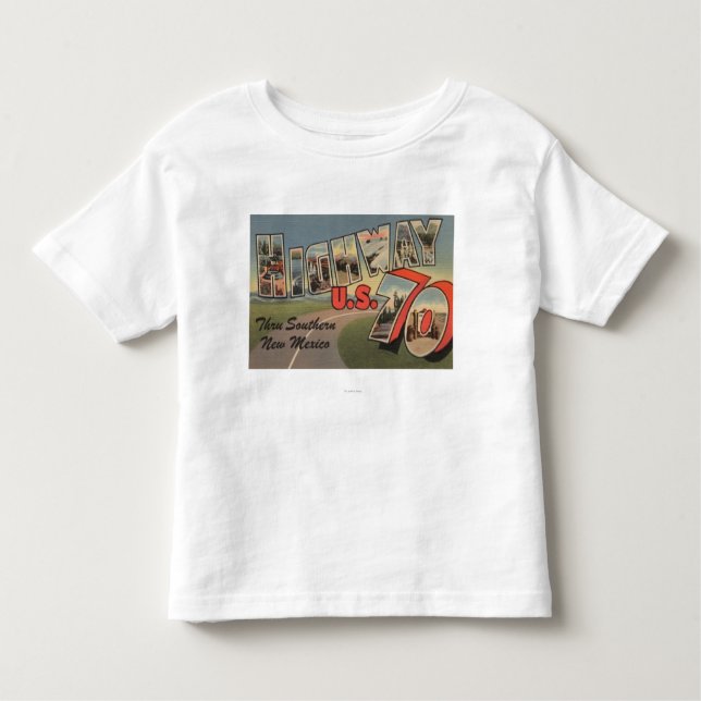 Camiseta Infantil Estrada 70 de New mexico - E.U. - grande letra (Frente)