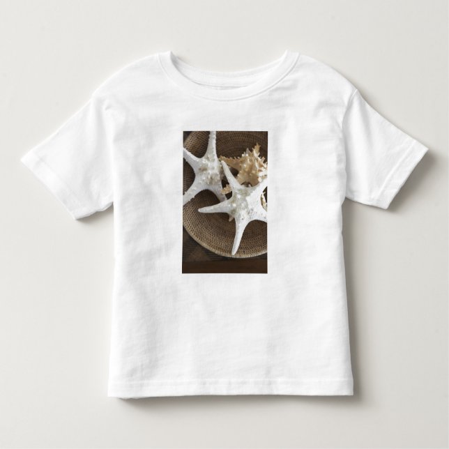 Camiseta Infantil Estrela do mar em uma cesta (Frente)