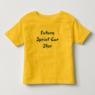 Camiseta Infantil Estrela futura do carro de Sprint