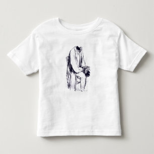 Camiseta Infantil Estudo de Edgar Degas para um retrato de Manet