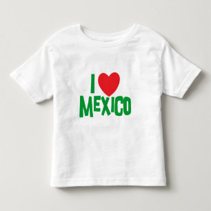 Camiseta Infantil Eu amo a criança de México