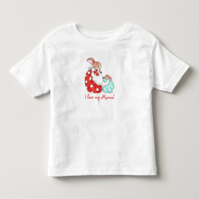 Camiseta Infantil Eu amo a minha mãe! (Frente)