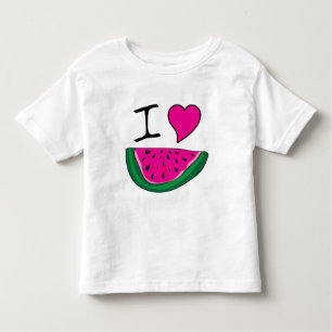 Camiseta Infantil Eu Amo Melancia