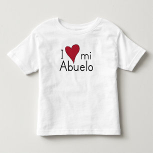 Camiseta Infantil Eu amo meu Abuelo