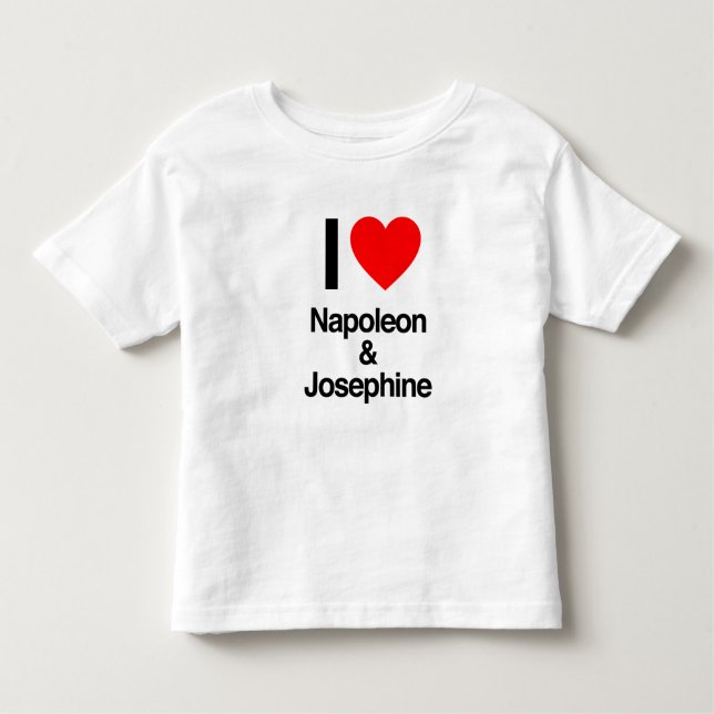 Camiseta Infantil eu amo napoleon e josephine (Frente)