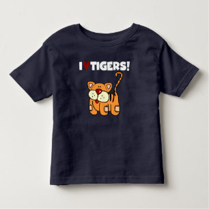 Camiseta Infantil Eu Amo Tigres