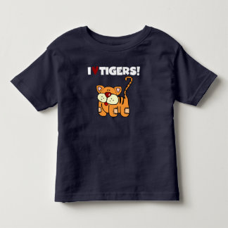 Camiseta Infantil Eu Amo Tigres