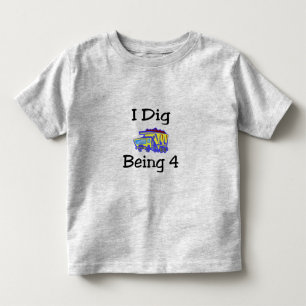 Camiseta Infantil Eu escavo ser 4