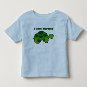 Camiseta Infantil Eu Gosto De Tartarugas - Toddler Fine Jersey T Shi