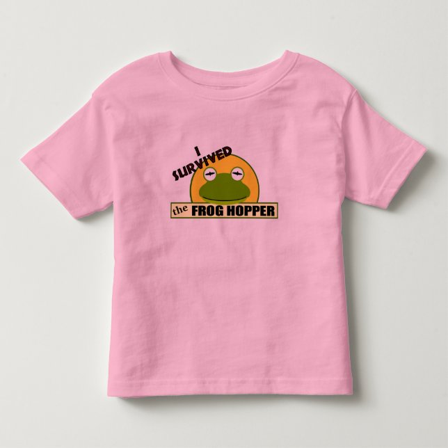 Camiseta Infantil Eu sobrevivi ao funil do sapo (Frente)