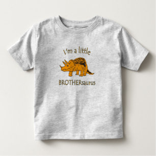 Camiseta Infantil Eu sou um brothersaurus pequeno