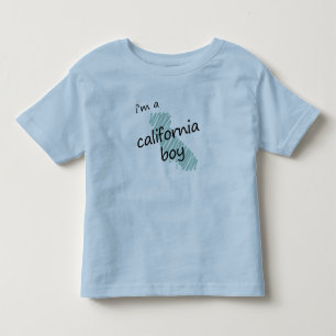 Camiseta Infantil Eu sou um menino de Califórnia