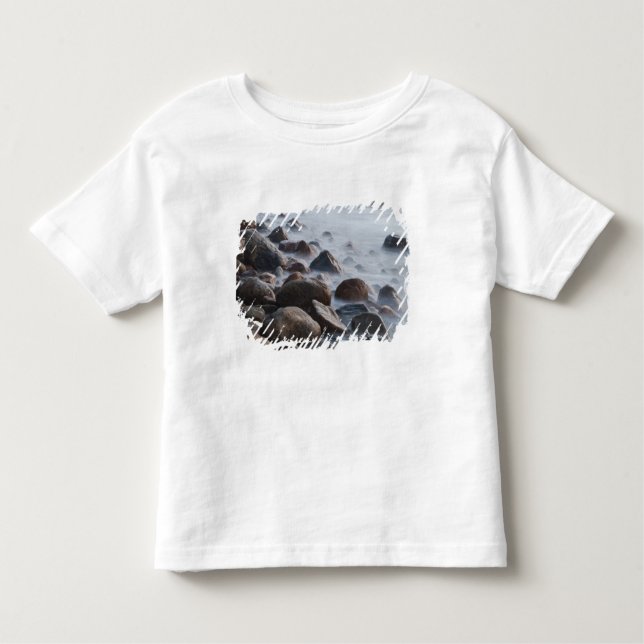 Camiseta Infantil EUA, Nova York, East Hampton. surf no oceano (Frente)