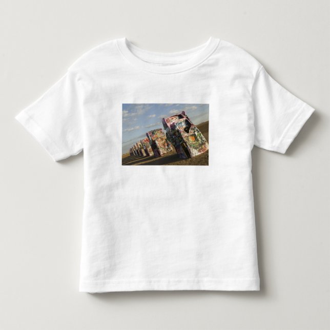 Camiseta Infantil EUA, TEXAS, Área de Panhandle, Amarillo: Cadillac (Frente)