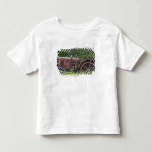 Camiseta Infantil EUA, Vermont, MANCHESTER: Trator Antigo de Fazenda