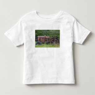 Camiseta Infantil EUA, Vermont, MANCHESTER: Trator de Fazenda Antigo