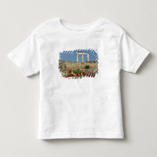 Camiseta Infantil Europa, Grécia, Cíclades, Delos. Ruínas de coluna.