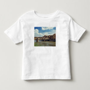 Camiseta Infantil Europa, Itália, Florença. O Ponte Vecchio