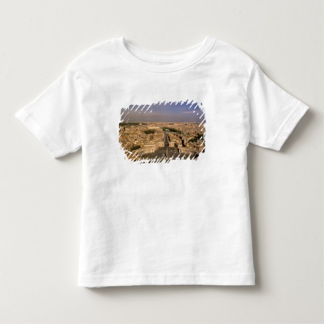 Camiseta Infantil Europa, Itália, Roma, O Vaticano. Ver a partir de  (Frente)