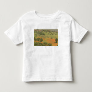 Camiseta Infantil Europa, Itália, Toscana, Val D'Orcia, Monte