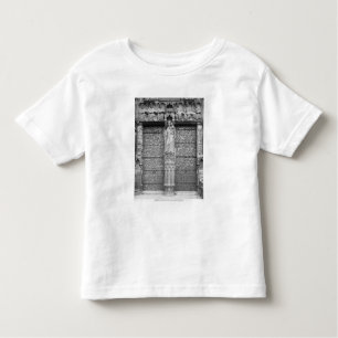 Camiseta Infantil Fachada de Notre-Dame, portal esquerdo, Paris