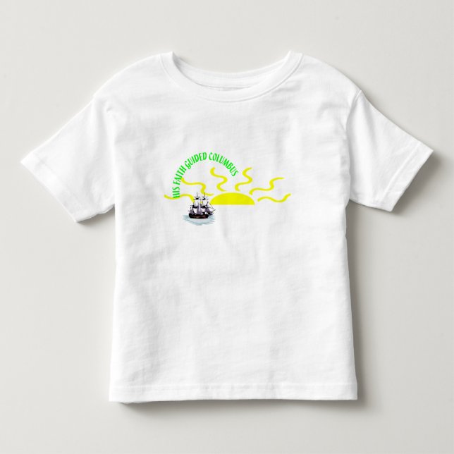 Camiseta Infantil Faith Guided Columbus - (Frente)