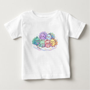 Camiseta Infantil Família de Pavão Fofa