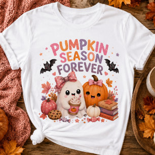 Camiseta Infantil Fantasma Bonito Temporada das Ab