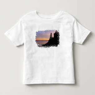 Camiseta Infantil Farol de Bass Harbor na ilha Mt. Desert,