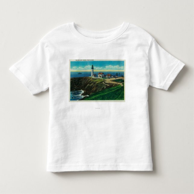 Camiseta Infantil Farol de Yaquina e Yaquina HeadYaquina, OU (Frente)