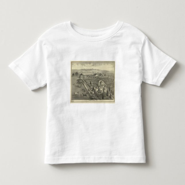 Camiseta Infantil Fazenda da avenida do Evergreen (Frente)