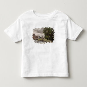 Camiseta Infantil Fechamento e moinho de John Constable Dedham