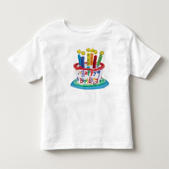 Camiseta Infantil Feliz aniversario - regras do pai (Frente)