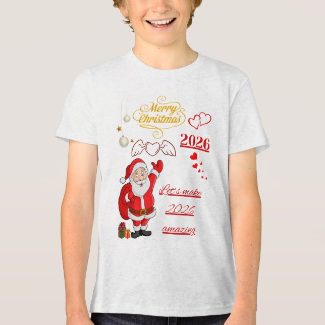 Camiseta Infantil Feliz Ano Novo (Frente)
