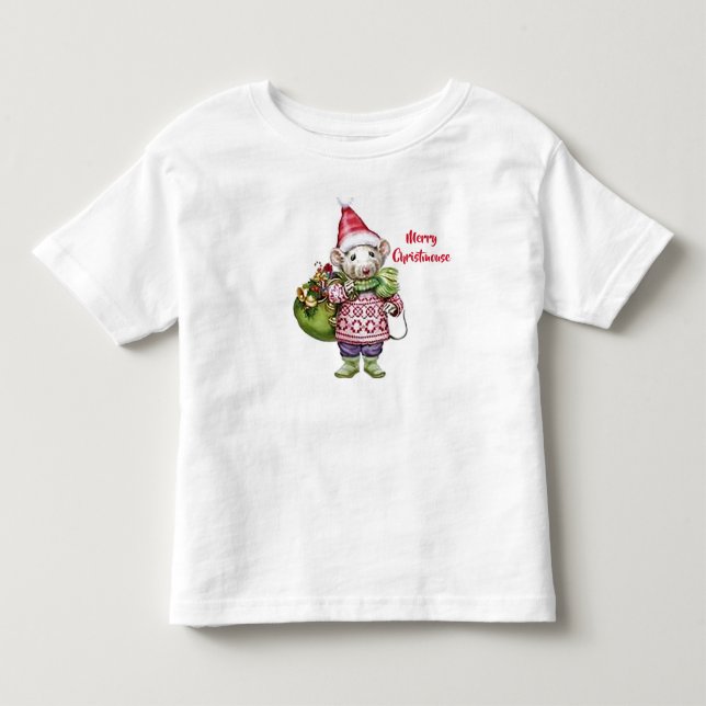 Camiseta Infantil Feliz Christmouse (Frente)