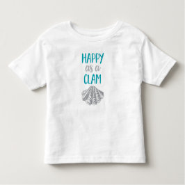 Camiseta Infantil Feliz como um Clam