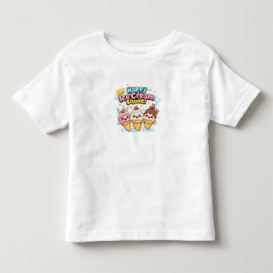 Camiseta Infantil Feliz Esquadrão de Sorvete Verão