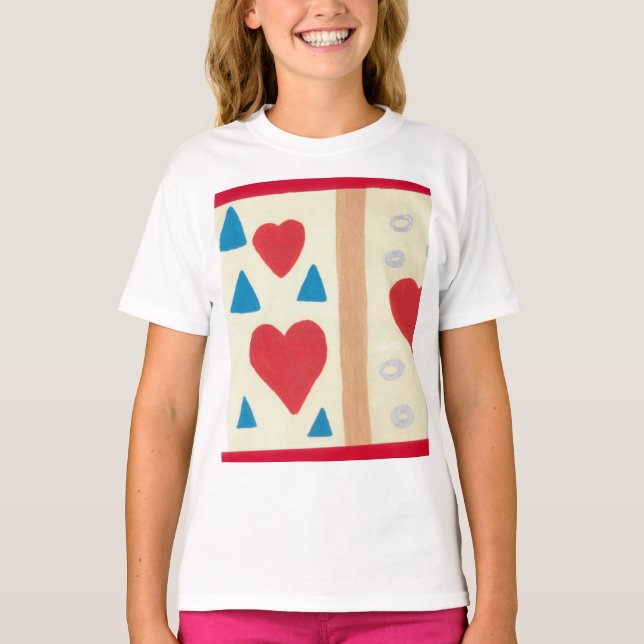 Camiseta Infantil Feminina com Babados (Frente)