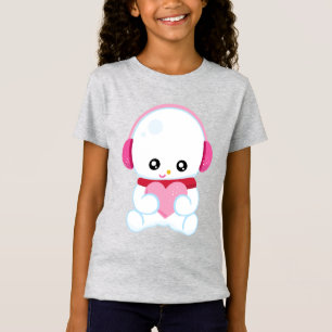Camiseta Infantil Feminina em Jersey Fina