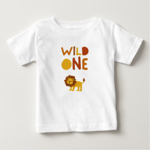 Camiseta infantil "Fera" para primeiro aniversário
