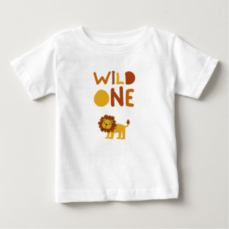 Camiseta infantil "Fera" para primeiro aniversário