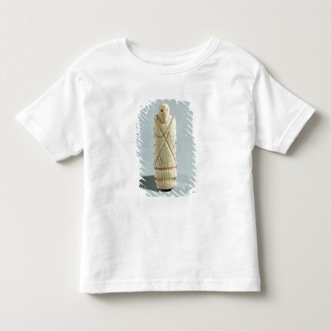 Camiseta Infantil Figura de um homem barbudo (marfim elefante) (Frente)