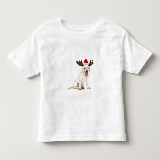 Camiseta Infantil Filhote de cachorro do laboratório que veste os (Frente)