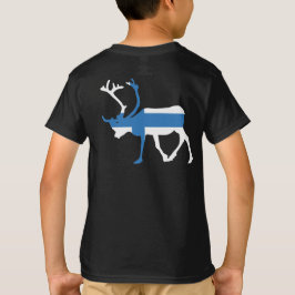 Camiseta Infantil Finland Renas Cervos Costas