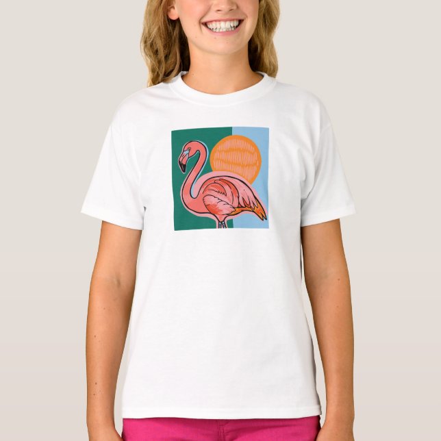 Camiseta Infantil Flamingo (Frente)