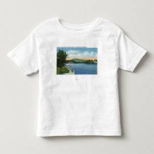 Camiseta Infantil Flor do lago, Scarface Mt na distância
