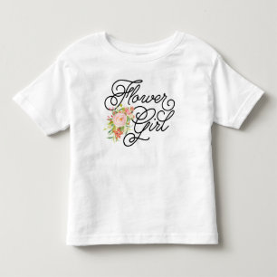 Camiseta Infantil Flor Girl Toddler Tee   Bridesman