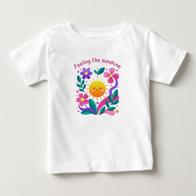 Camiseta Infantil Floral Sun (Frente)