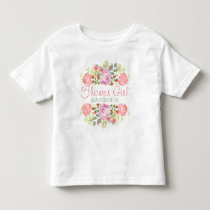 Camiseta Infantil Flores bonitas personalizadas